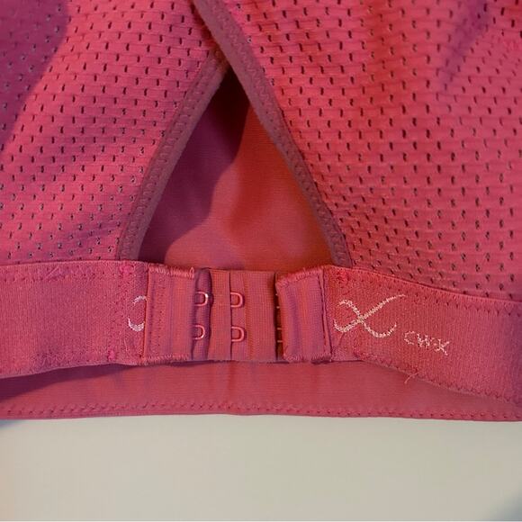 CW-X Pink High Impact Racerback Adjustable Clasp Running Sports Bra Size 34DD/E - Picture 6 of 6